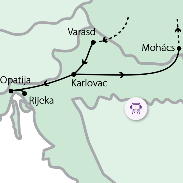 
Karnevál Rijekában és Busójárás
