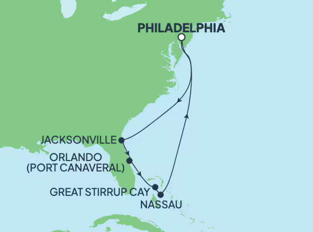 Norwegian Pearl - 8 éjszakás Bahamák hajóút Philadelphiából