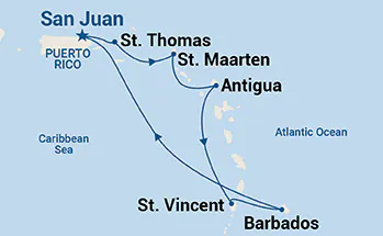 Grand Princess - 8 napos dél-karibi hajóút San Juan-ból