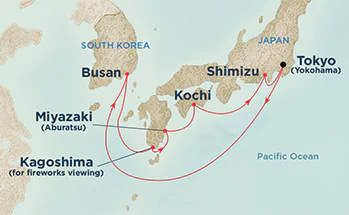 Sapphire Princess - 7 éjszakás Korea-Japán hajóút Tokyo-ból