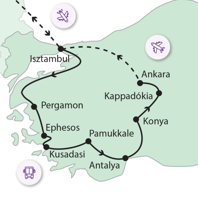 
Isztambultól Kappadókiáig
