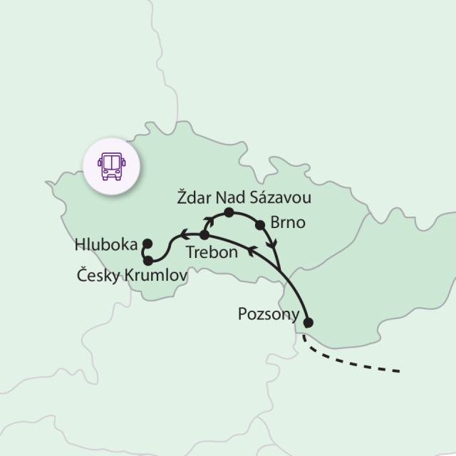 
Dél-Csehország kastélyai és műremekei
