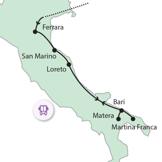 
Az olasz csizma sarka, Puglia
