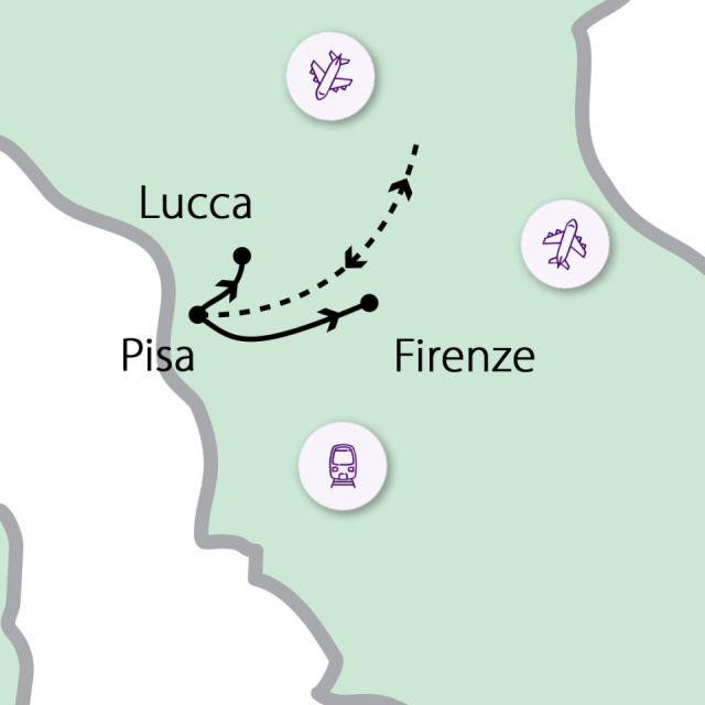 
Pisa, Firenze, Lucca Adventkor
