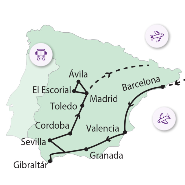 
Nagy spanyol körutazás
