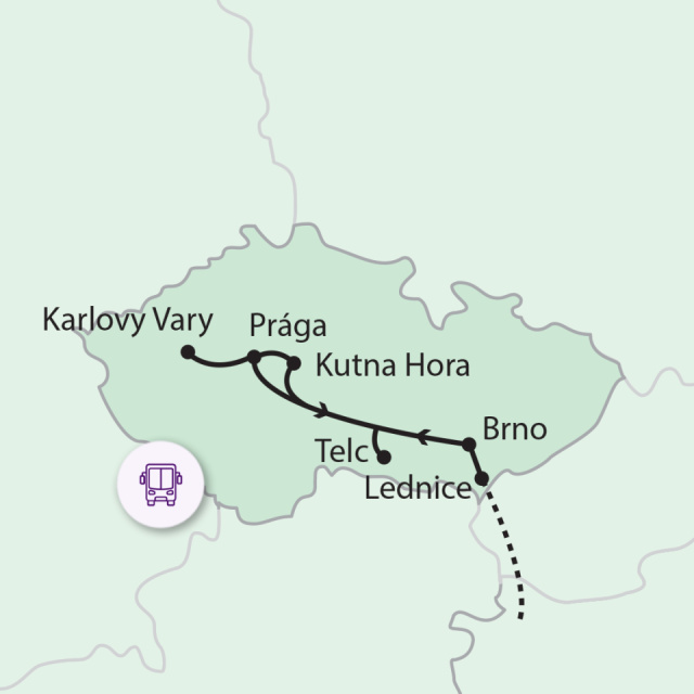 
Cseh világörökségek és a száztornyú Prága
