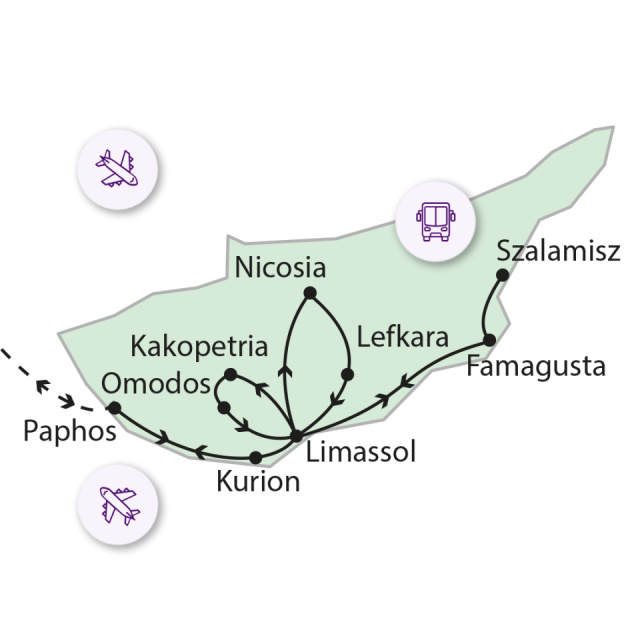 
Tavaszi barangolások Cipruson
