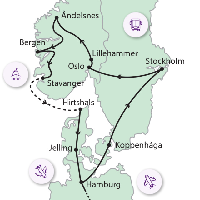 
Fjordok közt a Skandináv-félszigeten repülővel
