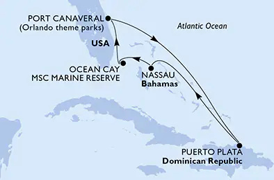 MSC Seashore - 7 éjszakás kelet-karibi hajóút szilveszterkor
