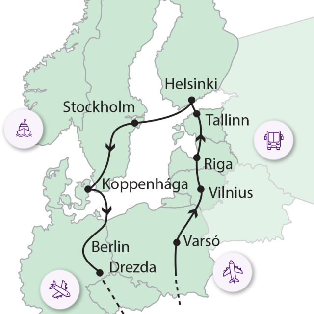 
Fehér éjszakák - repülővel
