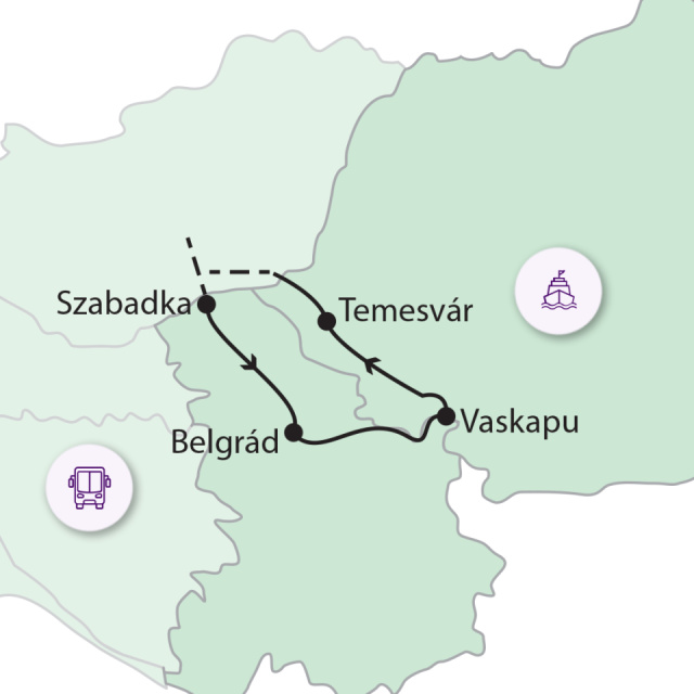 
Belgrádtól a Vaskapuig
