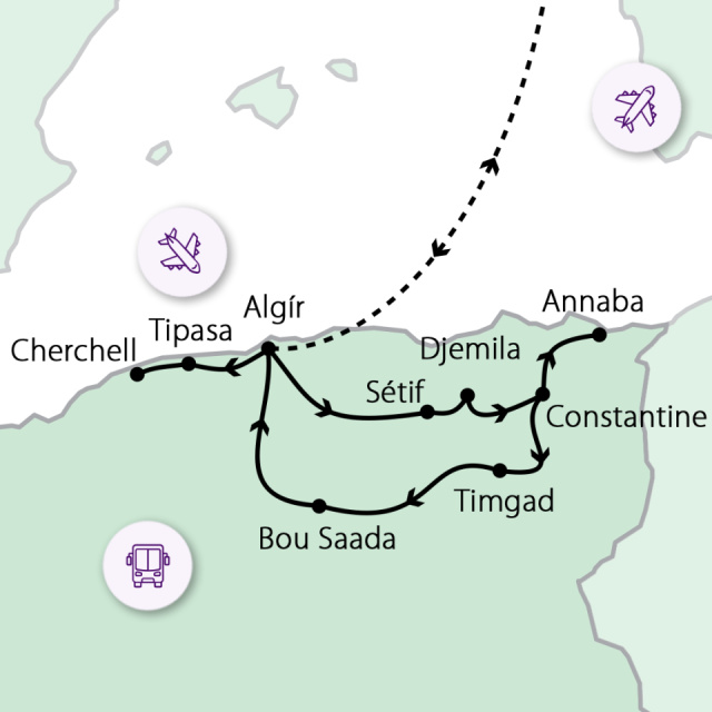 
Algéria - Római emlékek és arab misztikum
