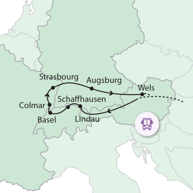 
Elzászi romantika és Bódeni-tó vidéke
