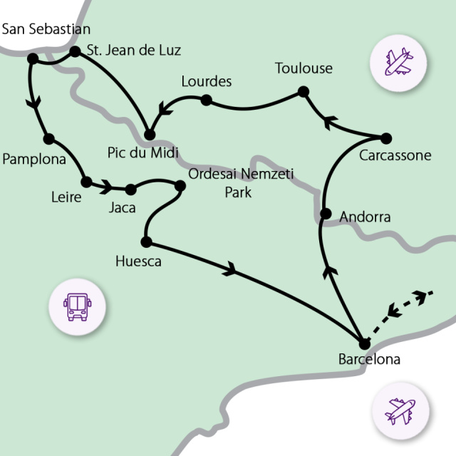 
A Pireneusok két oldala
