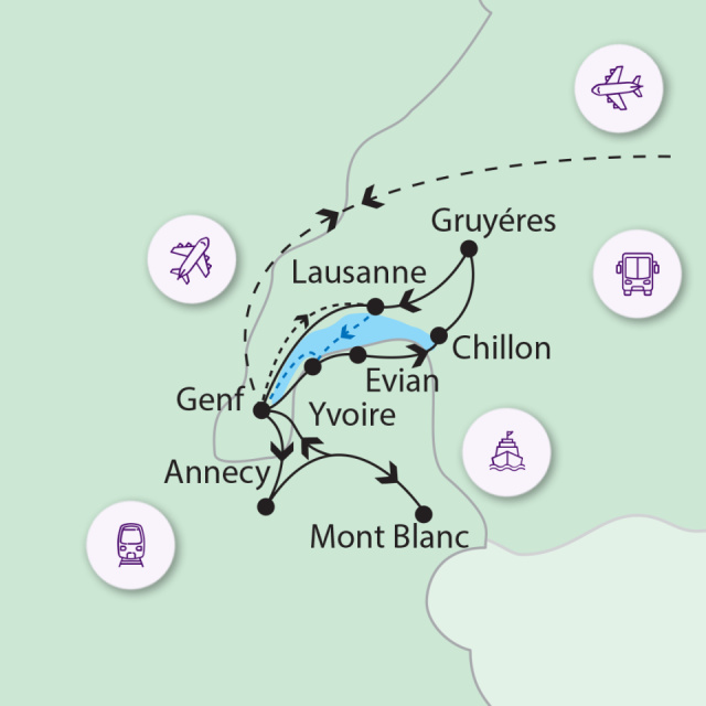 
Felfrissülés a Genfi-tó partján
