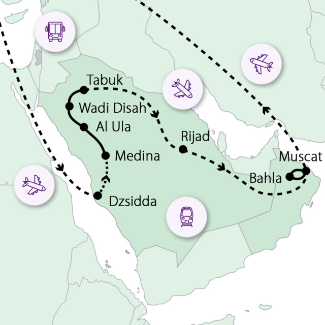 
Szaúd-Arábia csodái és Omán hosszabbítás
