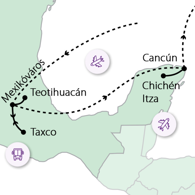 
Ősi civilizációk és karibi pihenés Mexikóban
