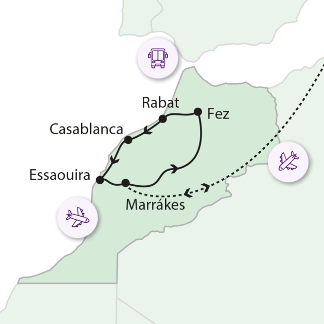 
Marokkó mesés kincsei
