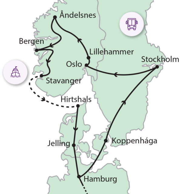 
Fjordok közt a Skandináv-félszigeten
