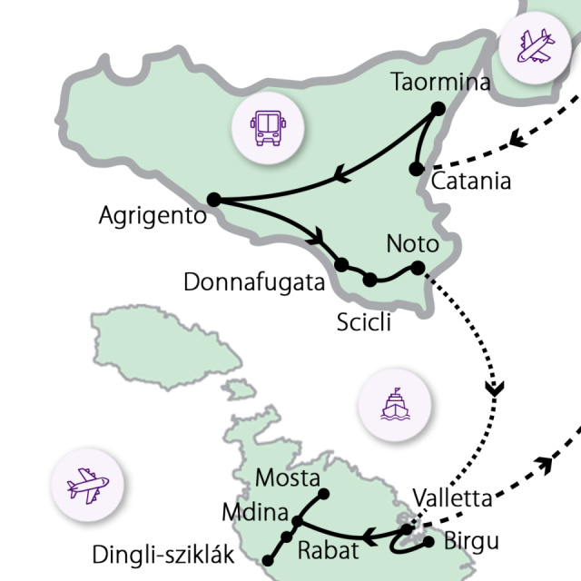 
Szicília és Málta: két sziget, tengernyi élmény

