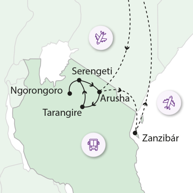 
Tanzániai szafari és nyaralás Zanzibáron
