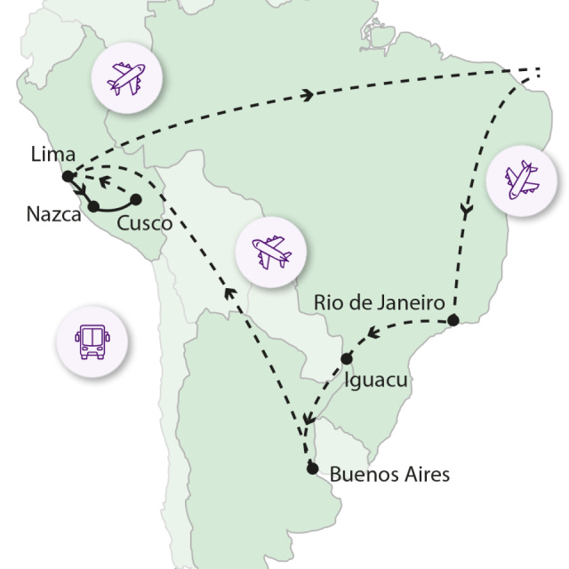 
Keresztül Dél-Amerikán
