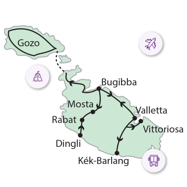 
A lovagok szigete - Málta
