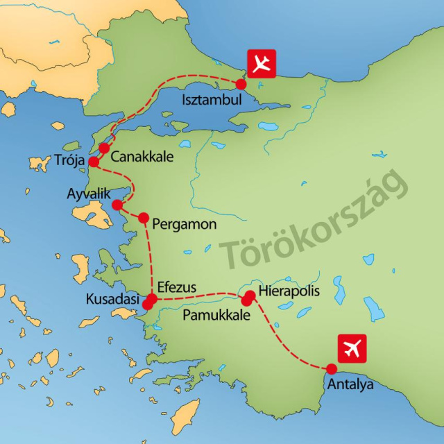 
Isztambultól Antalyáig
