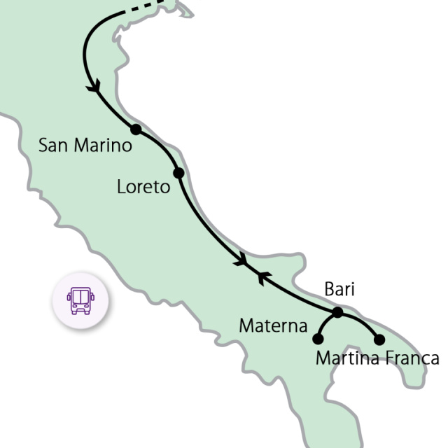 
Az olasz csizma sarka, Puglia
