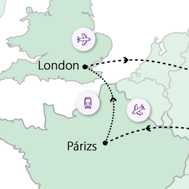 
Párizs - London
