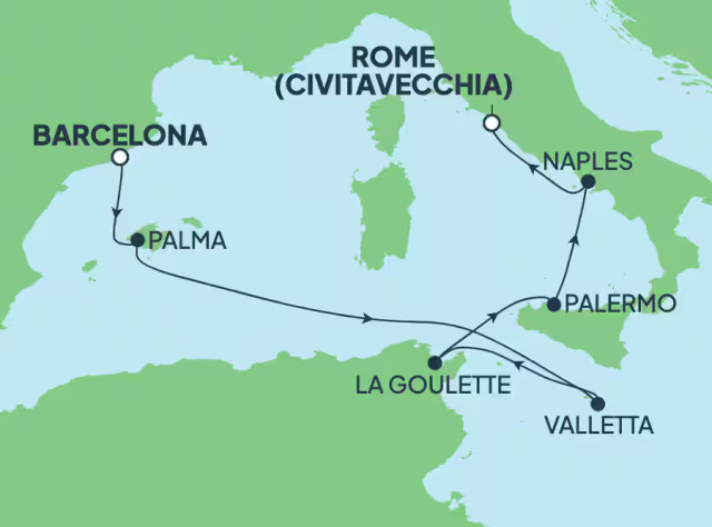 Norwegian Epic- 7 éjszakás nyugat-mediterrán hajóút Barcelonából