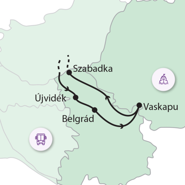 
Belgrádtól a Vaskapuig
