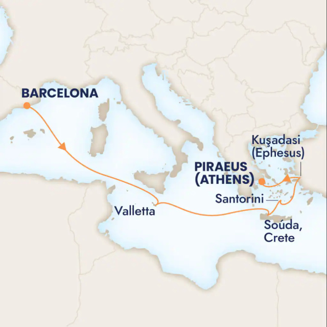 MS Nieuw Amsterdam - 7 éjszakás mediterrán hajóút: Málta és Santorini