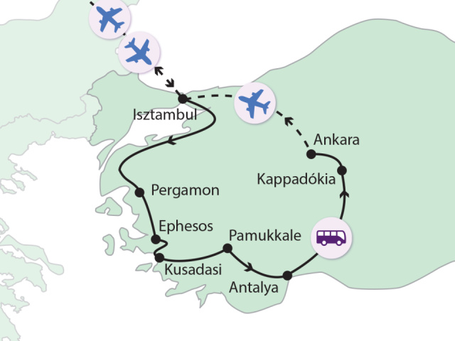 
Isztambultól Kappadókiáig
