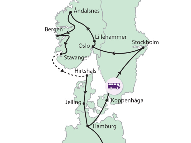 
Fjordok közt a Skandináv-félszigeten
