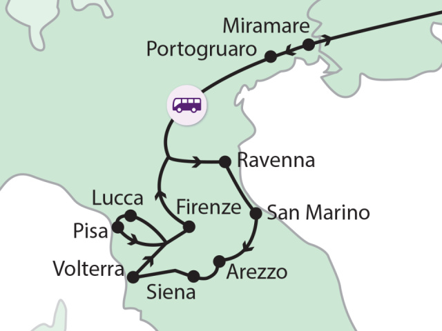 
Barangolás a toszkán tájakon
