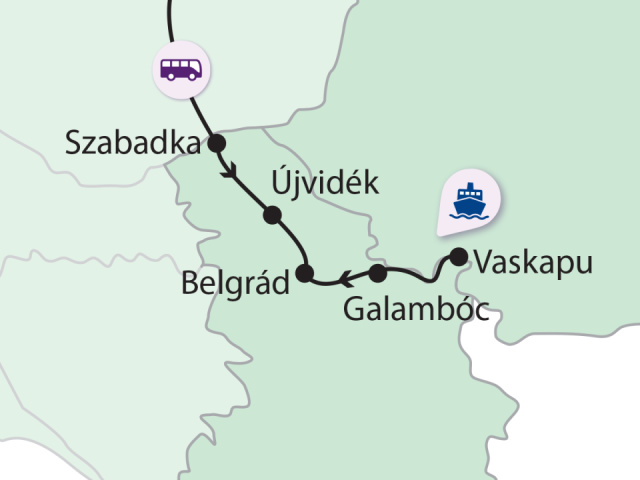 
Belgrádtól a Vaskapuig
